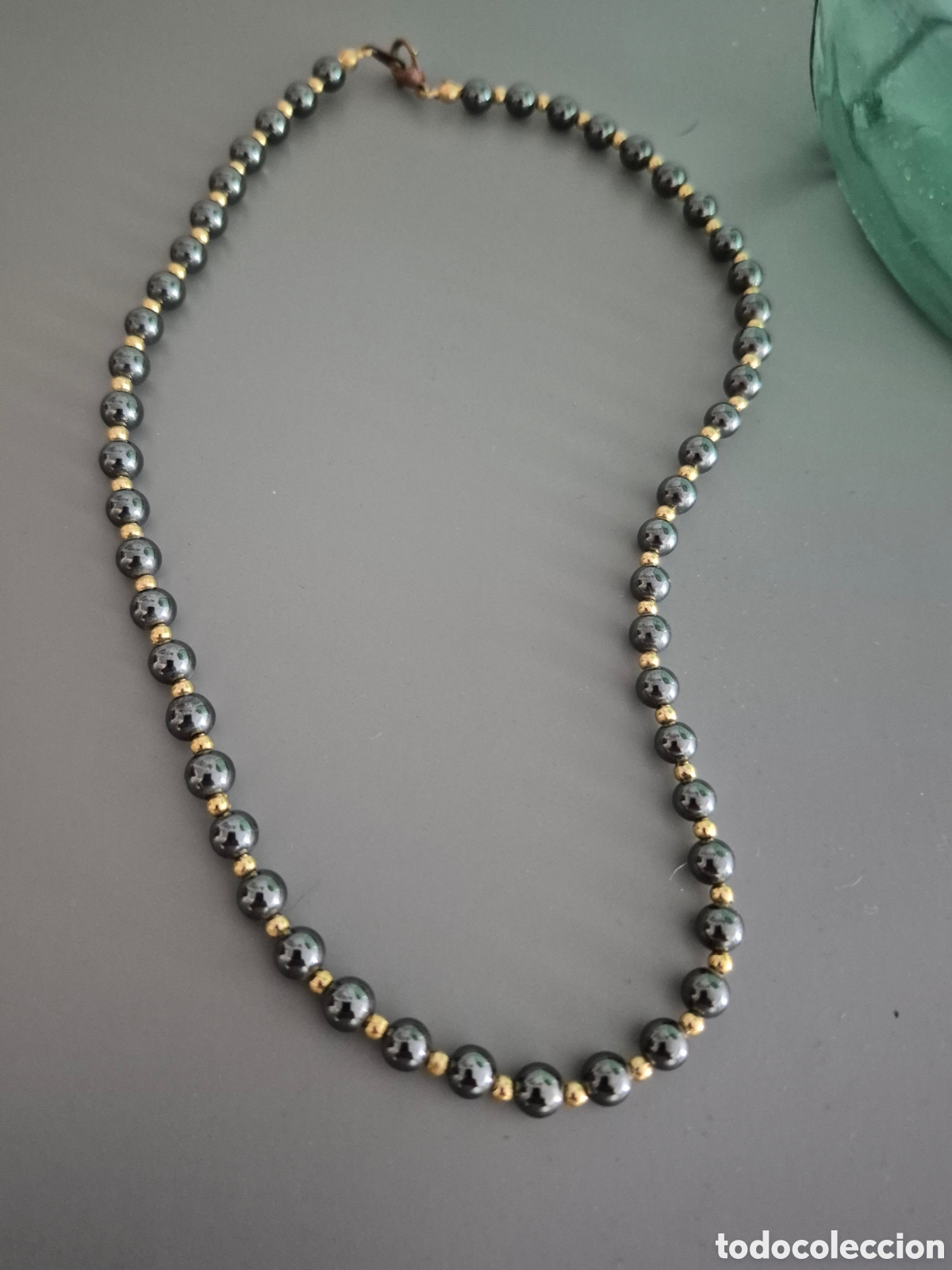 Joyeria: FANT&Aacute;STICO COLLAR DE HEMATITES Y ORO. REF S1 C ANTIK 100926 - Foto 1