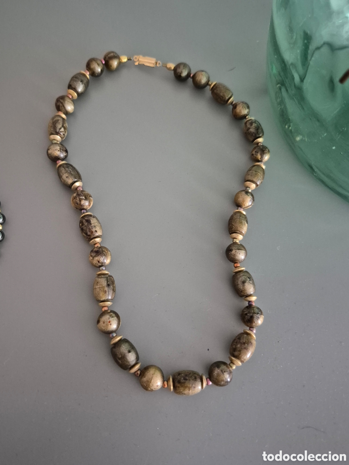 Joyeria: PRECIOSO COLLAR VINTAGE TONOS MARRONES. REF S5 C ANTIK 100926