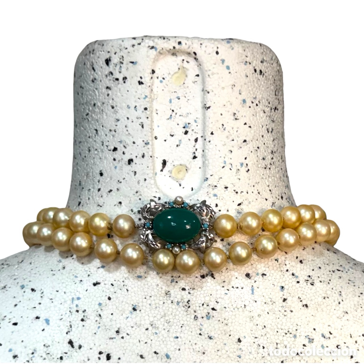 Joyeria: Collar con cierre de plata de perlas Majorica vintage - Foto 2