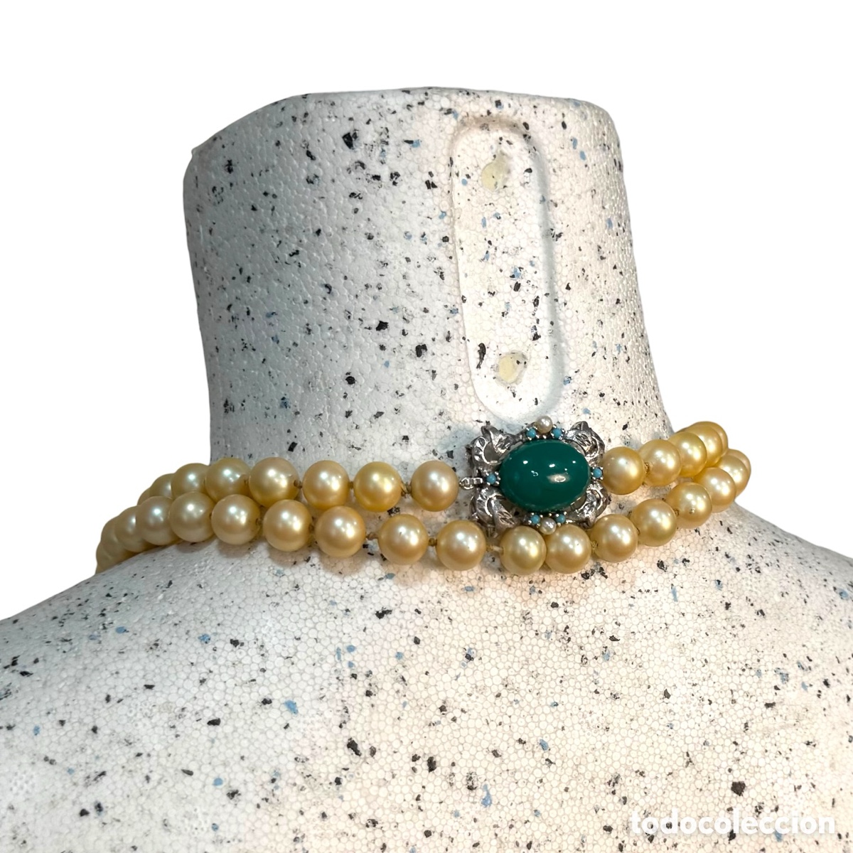 Joyeria: Collar con cierre de plata de perlas Majorica vintage - Foto 3
