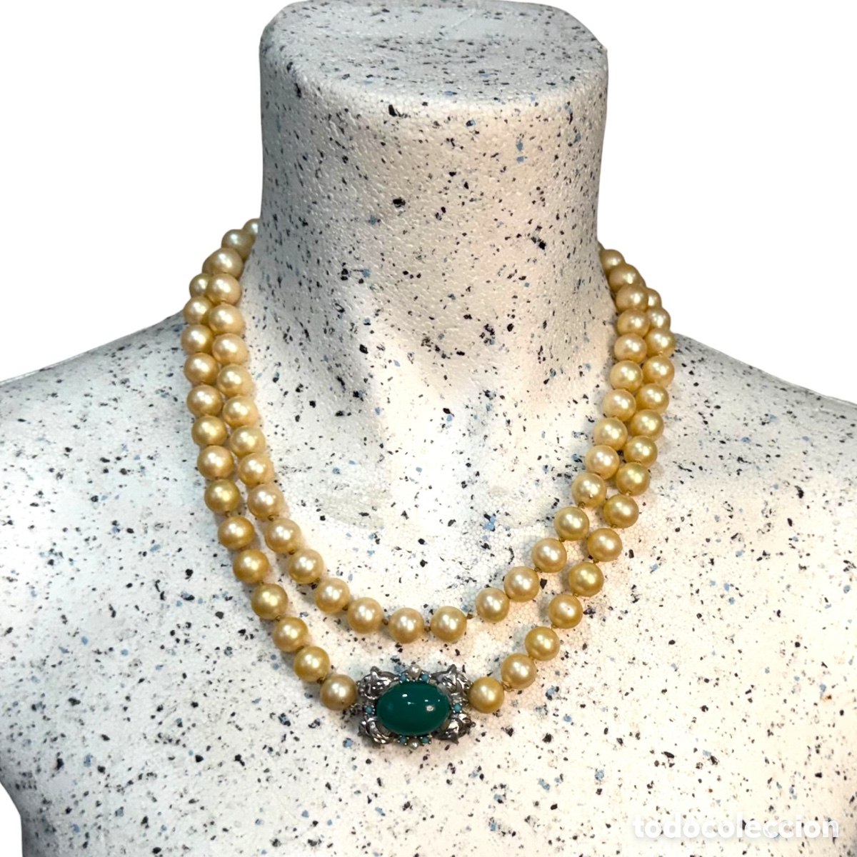 Joyeria: Collar con cierre de plata de perlas Majorica vintage - Foto 12