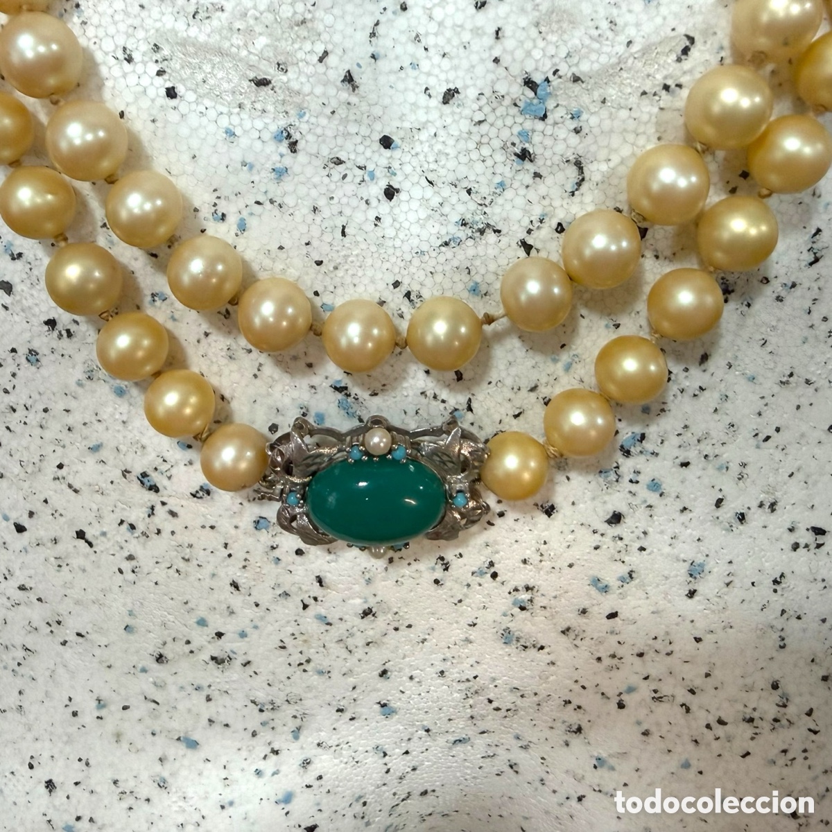 Joyeria: Collar con cierre de plata de perlas Majorica vintage - Foto 20
