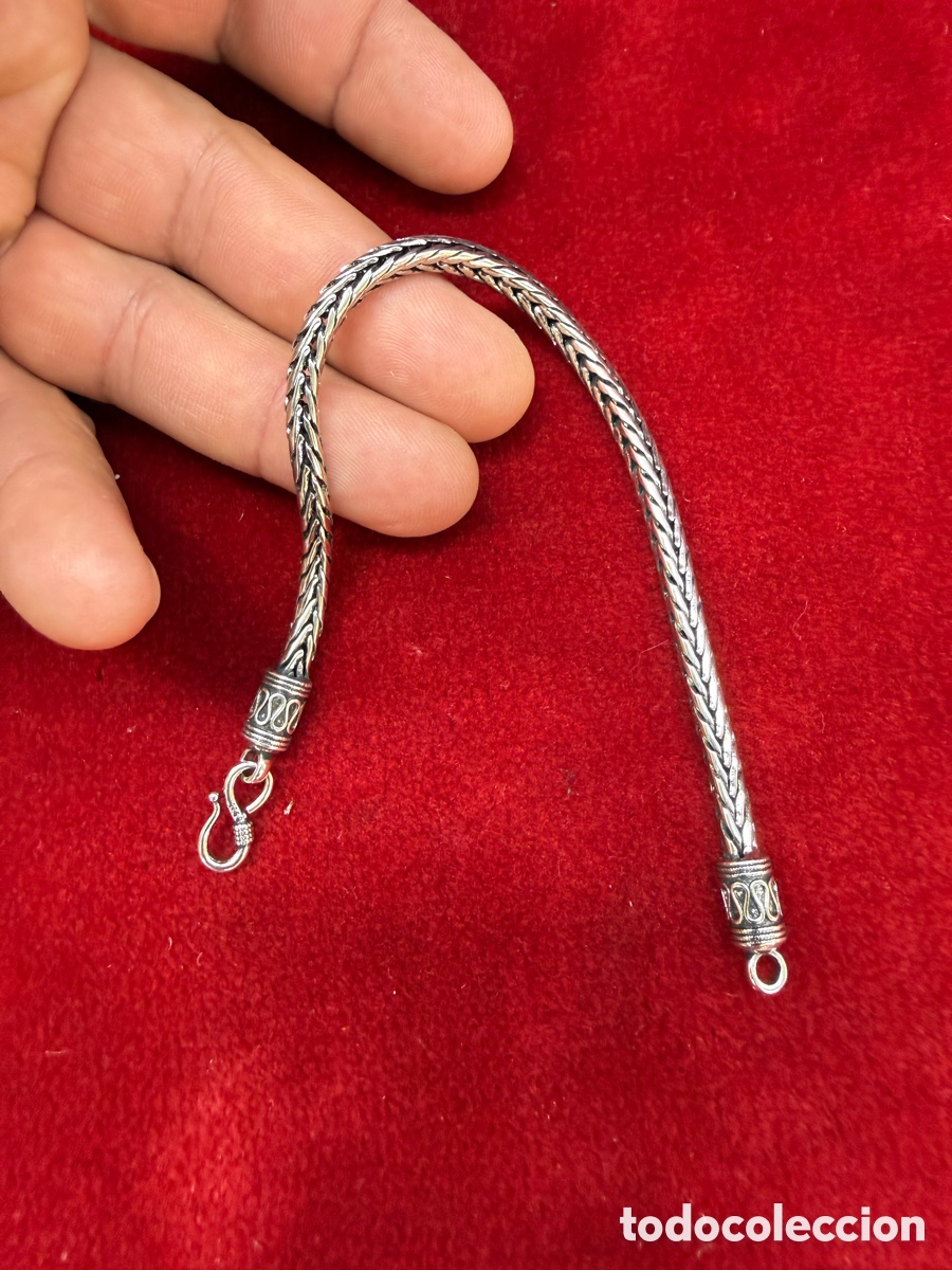Joyeria: Preciosa pulsera,cordon serpiente,contraste 925 - Foto 3
