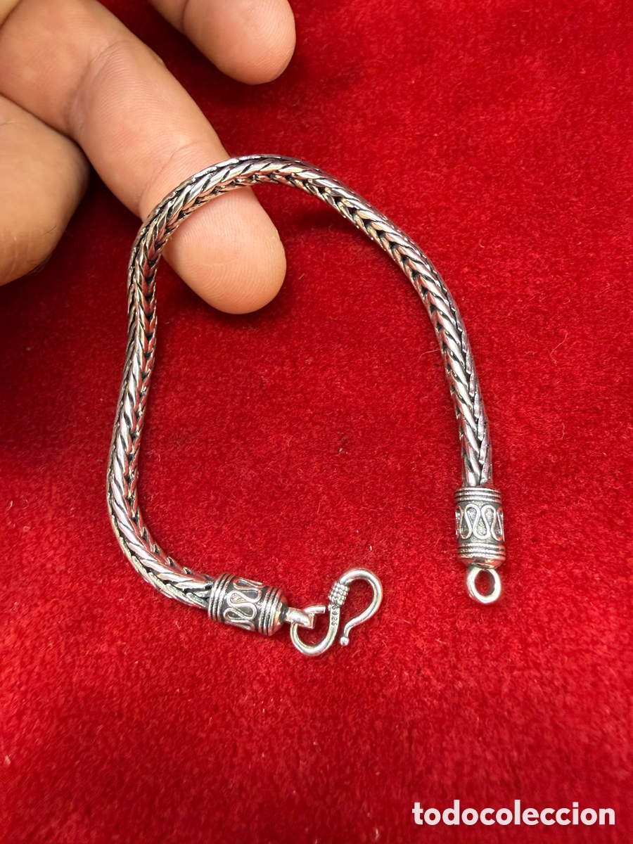 Joyeria: Preciosa pulsera,cordon serpiente,contraste 925 - Foto 5