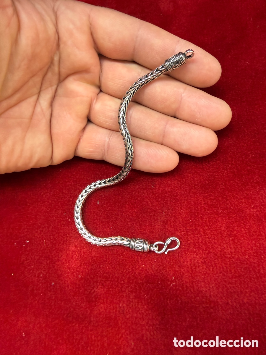 Joyeria: Preciosa pulsera,cordon serpiente,contraste 925 - Foto 7