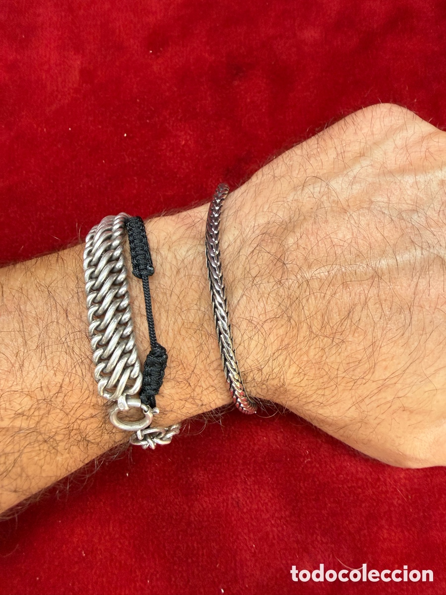 Joyeria: Preciosa pulsera,cordon serpiente,contraste 925 - Foto 8