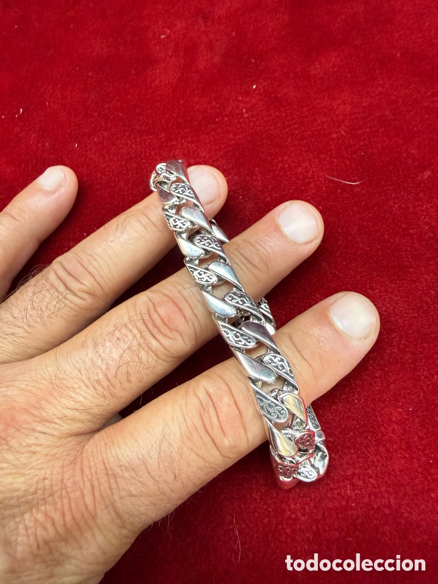 Joyeria: Espectacular pulsera de hombre,contraste 925! - Foto 4