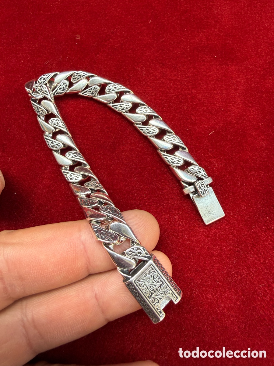 Joyeria: Espectacular pulsera de hombre,contraste 925! - Foto 5
