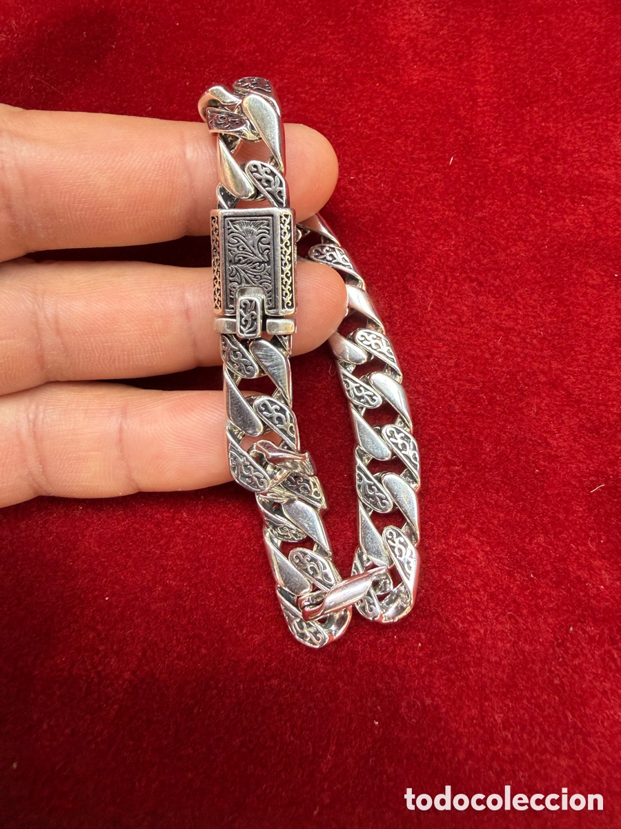 Joyeria: Espectacular pulsera de hombre,contraste 925! - Foto 7
