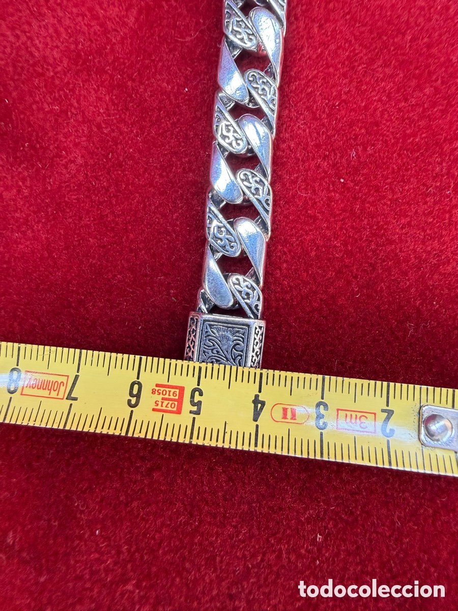 Joyeria: Espectacular pulsera de hombre,contraste 925! - Foto 9
