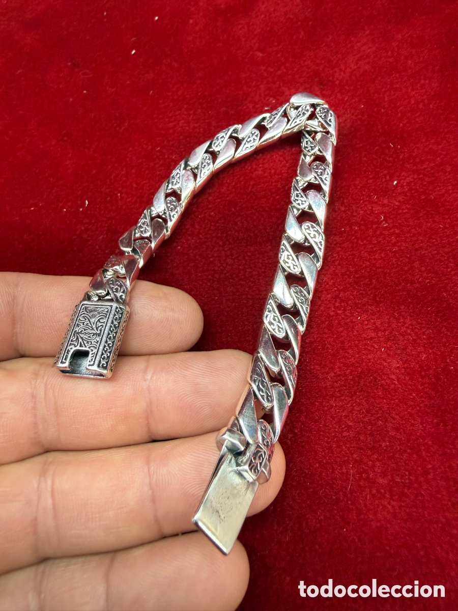 Joyeria: Espectacular pulsera de hombre,contraste 925! - Foto 10