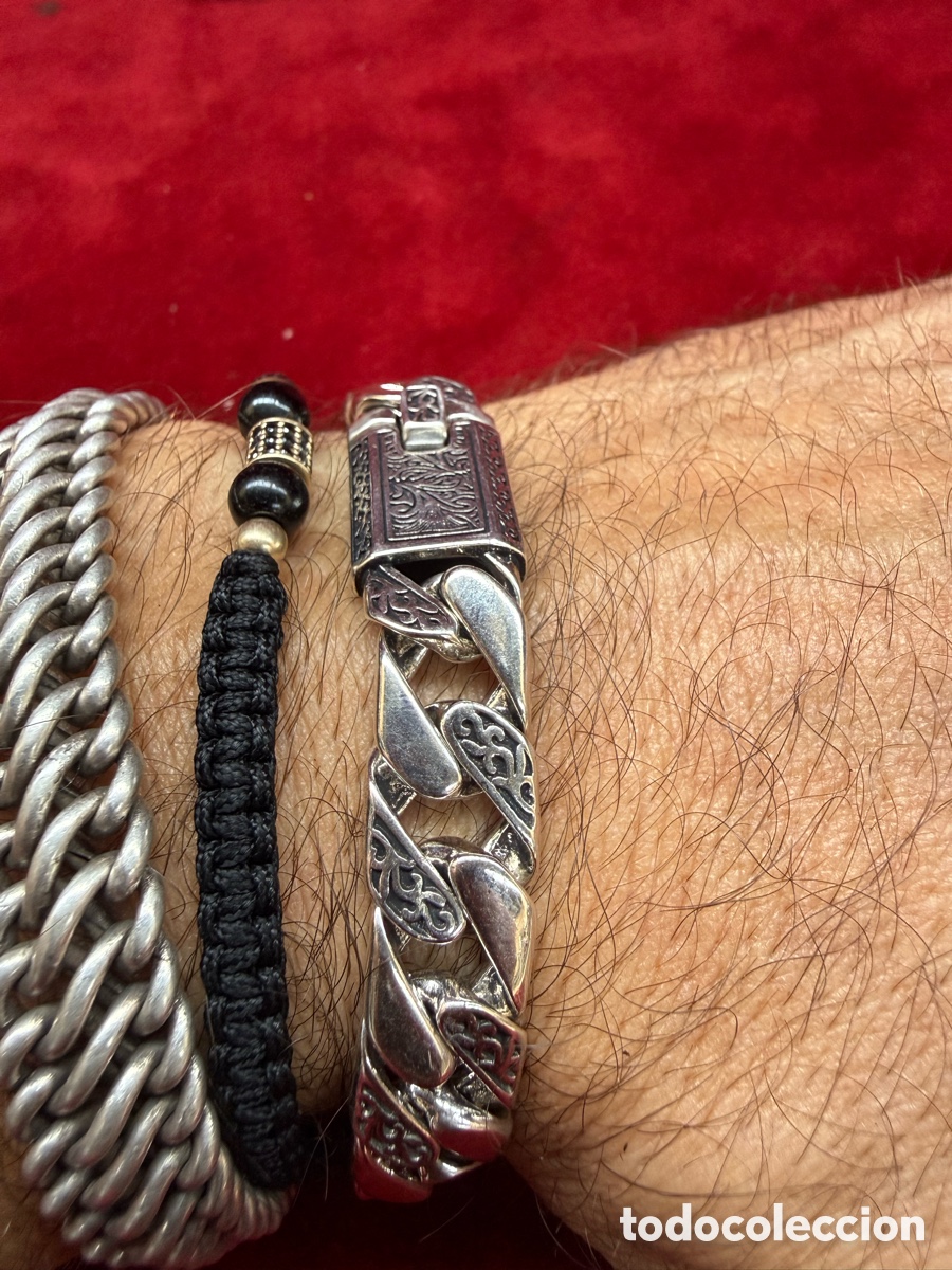 Joyeria: Espectacular pulsera de hombre,contraste 925! - Foto 16