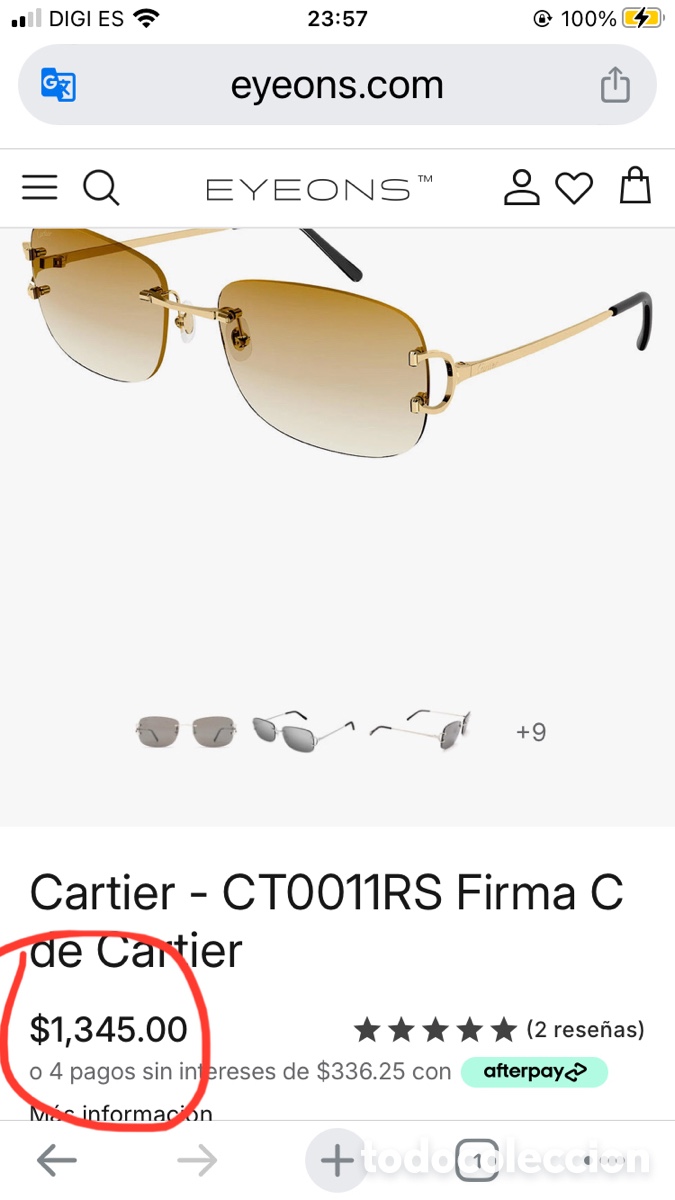 Joyeria: Gafas Cartier Piccadilly 2026 - Foto 10