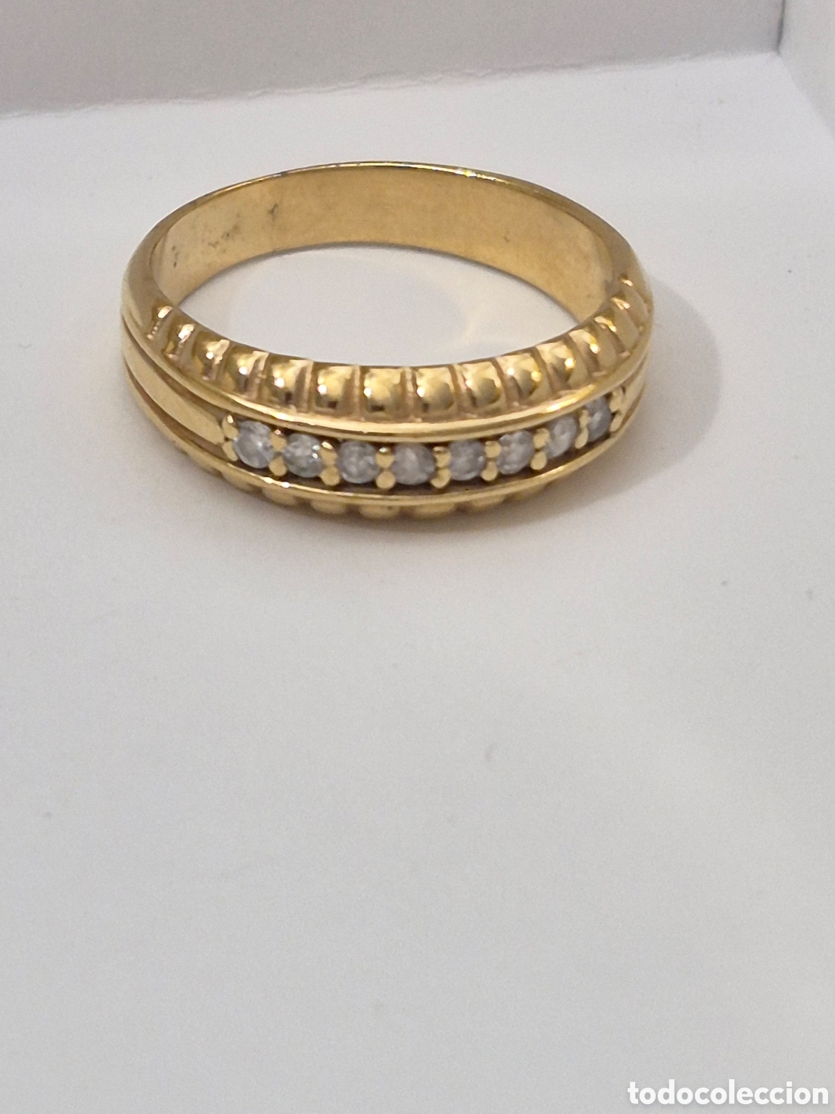 Joyeria: MAGN&Iacute;FICO ANILLO DE PLATA Y ORO CON CIRCONITAS. REF S3 C ANTIK 100926