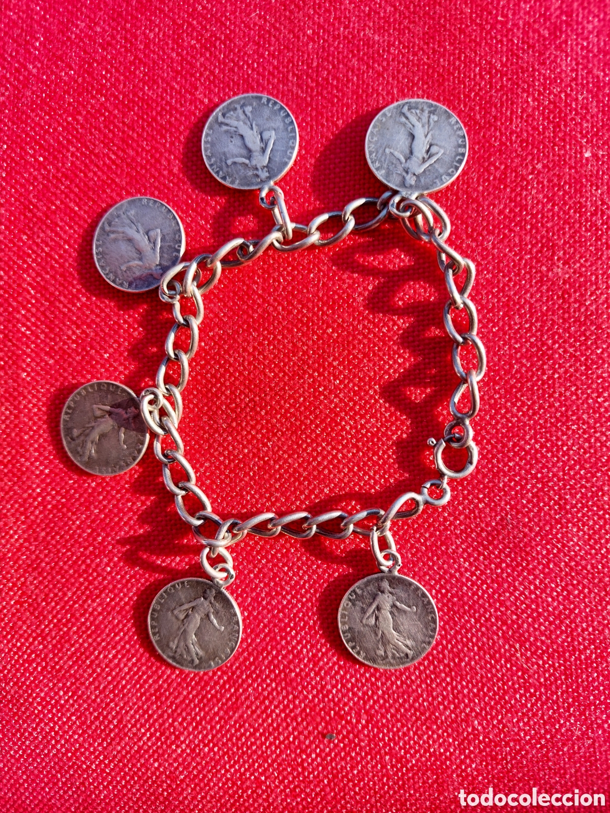 Joyeria: Pulsera de plata con monedas - Foto 2
