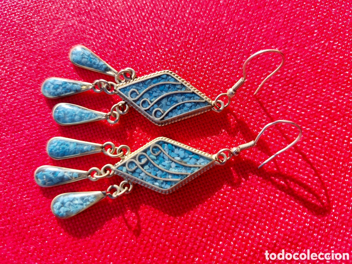 Joyeria: Pendientes vintage de plata