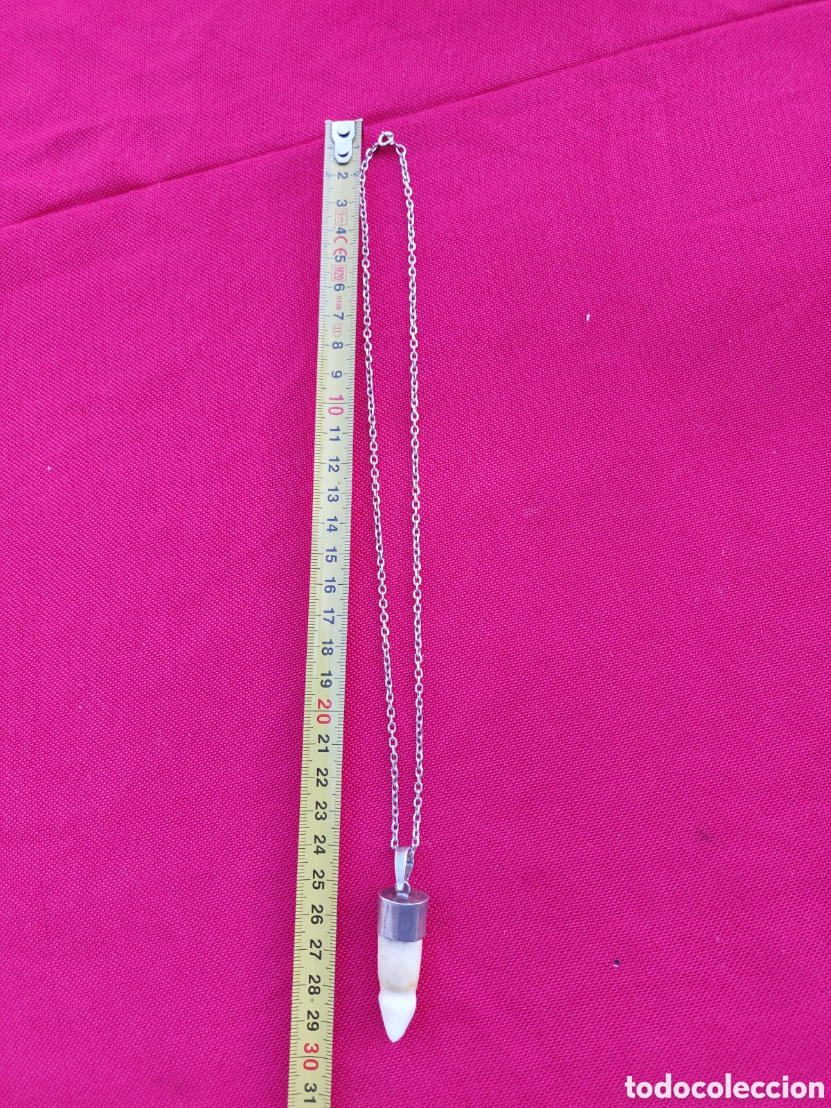 Joyeria: Cadena de plata y colgante hueso - Foto 2