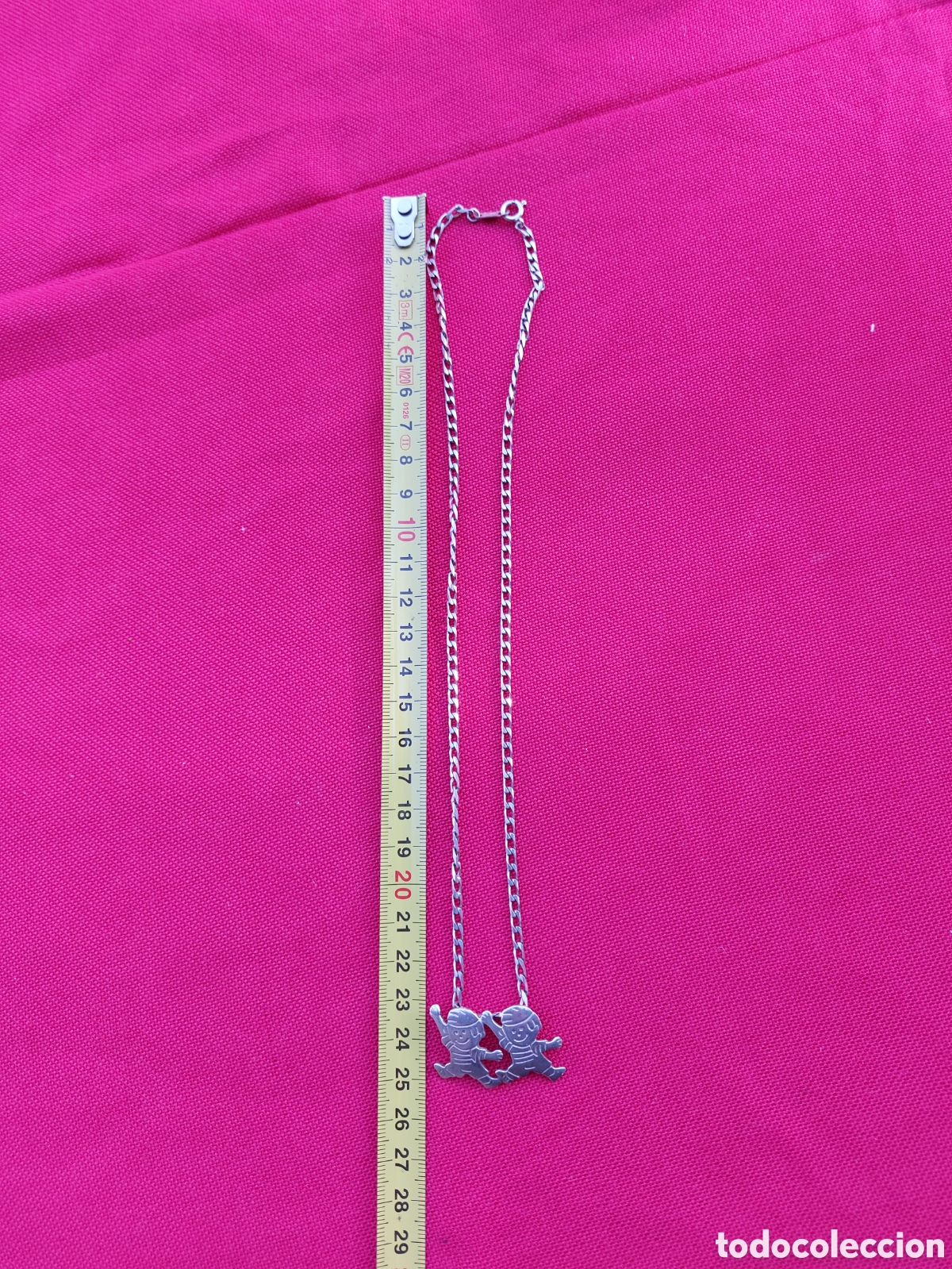 Joyeria: Cadena de plata con colgante ni&ntilde;os - Foto 2