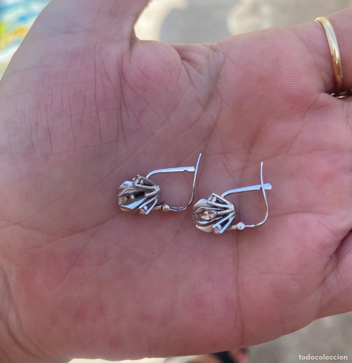 Joyeria: Pendientes oro blanco brillante - Foto 3