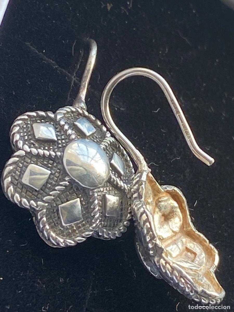 Joyeria: Pendientes vintage plata con dos sellos - Foto 4