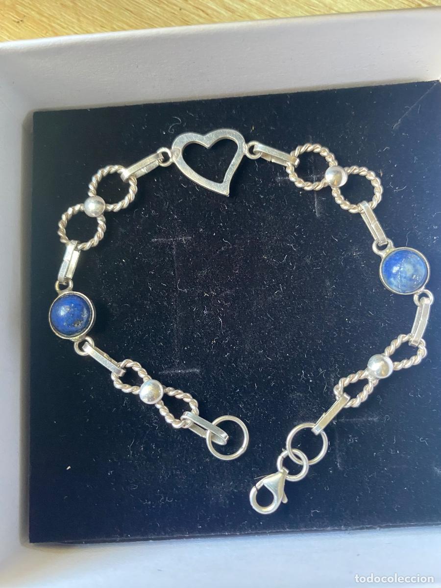 Joyeria: Pulsera de plata con l&aacute;pizul - Foto 1