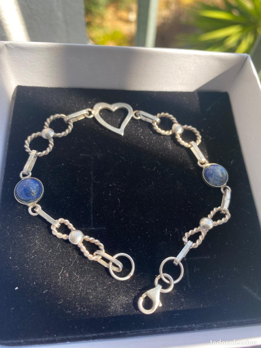 Joyeria: Pulsera de plata con l&aacute;pizul - Foto 2
