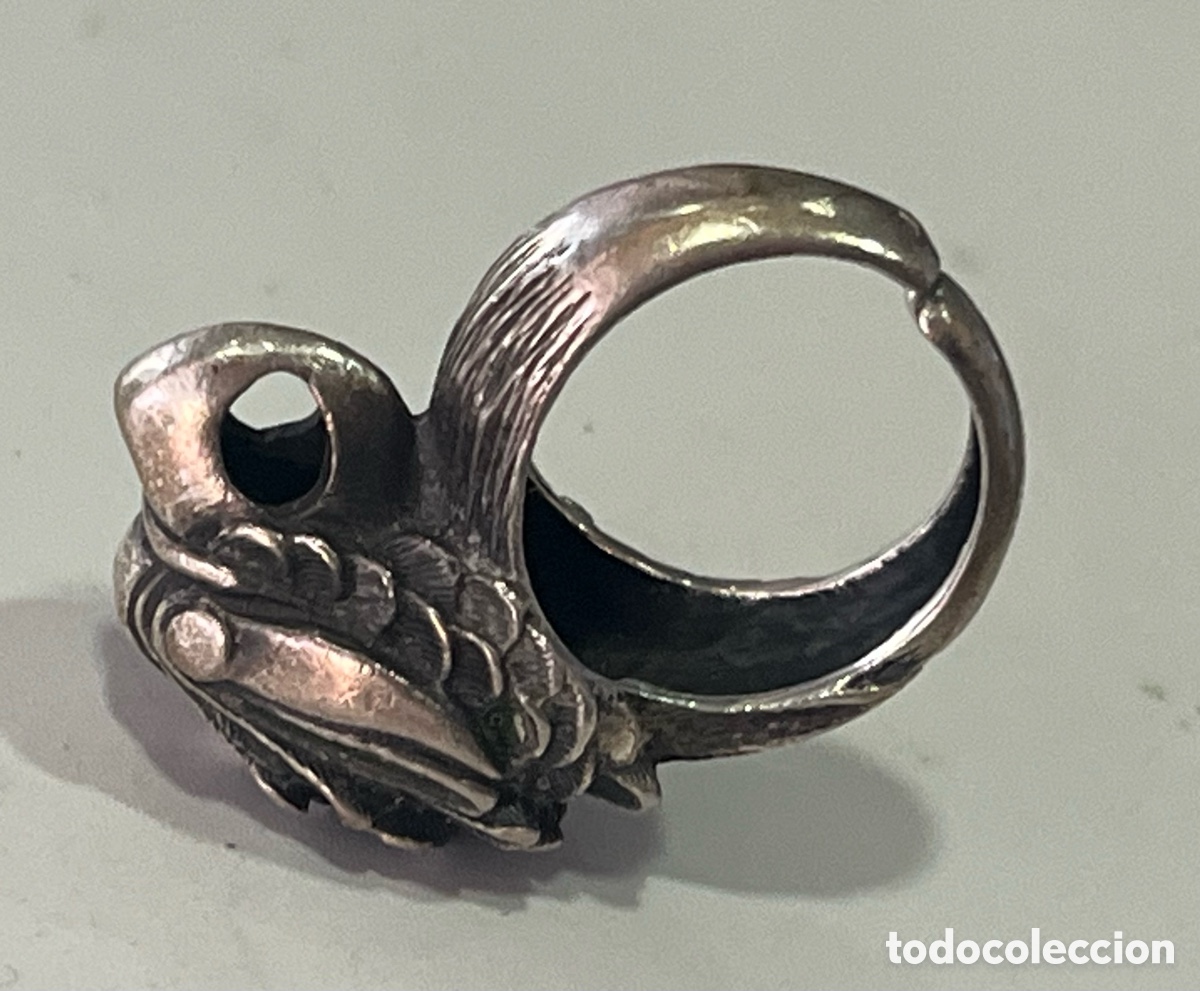 Joyeria: ANILLO DE PLATA ART DEC&Oacute; - CABEZA DE AGUILA - Foto 4