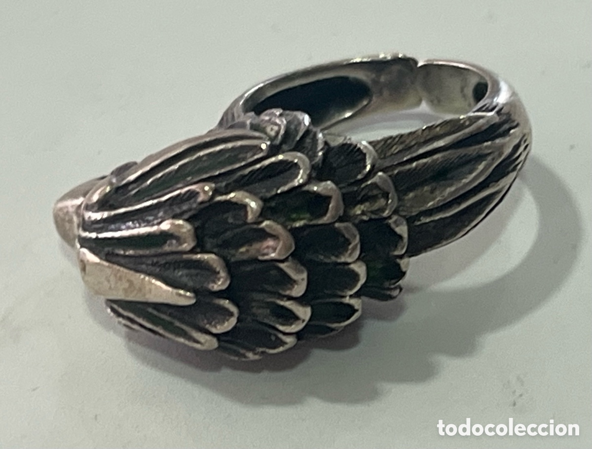 Joyeria: ANILLO DE PLATA ART DEC&Oacute; - CABEZA DE AGUILA - Foto 5