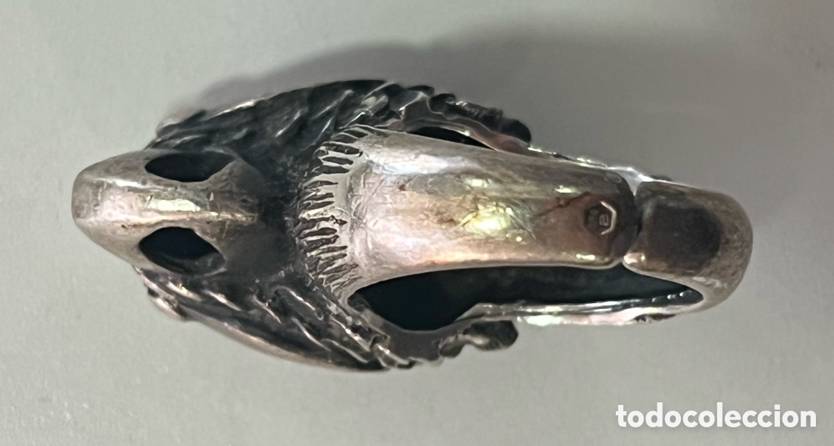 Joyeria: ANILLO DE PLATA ART DEC&Oacute; - CABEZA DE AGUILA - Foto 6