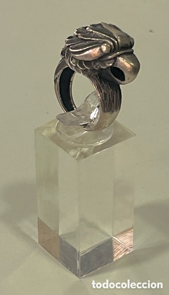 Joyeria: ANILLO DE PLATA ART DEC&Oacute; - CABEZA DE AGUILA - Foto 2