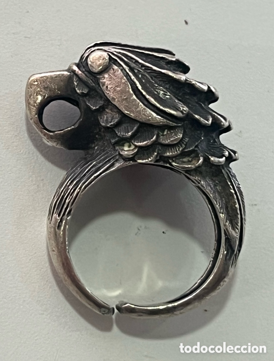 Joyeria: ANILLO DE PLATA ART DEC&Oacute; - CABEZA DE AGUILA - Foto 1