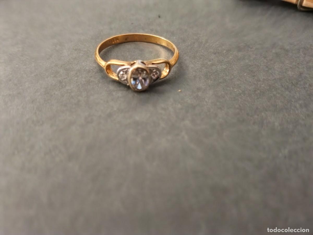 Joyeria: PRECIOSO A&Ntilde;ILLO DE PLATA 925 CON BA&Ntilde;O DE ORO 18 K Y PIEDRAS SEMIPRECIOSAS - ORO VERMEIL