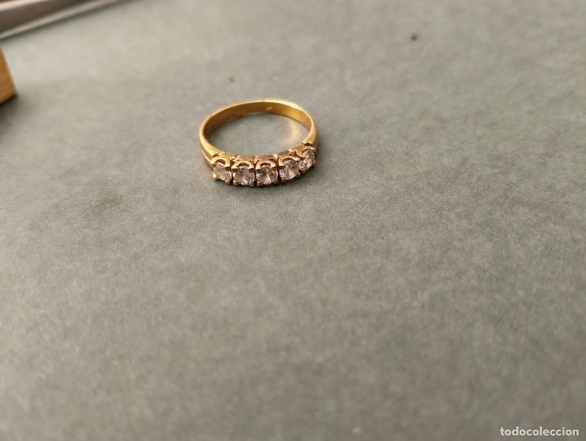 Joyeria: PRECIOSO A&Ntilde;ILLO DE PLATA 925 CON BA&Ntilde;O DE ORO 18 K Y PIEDRAS SEMIPRECIOSAS - ORO VERMEIL