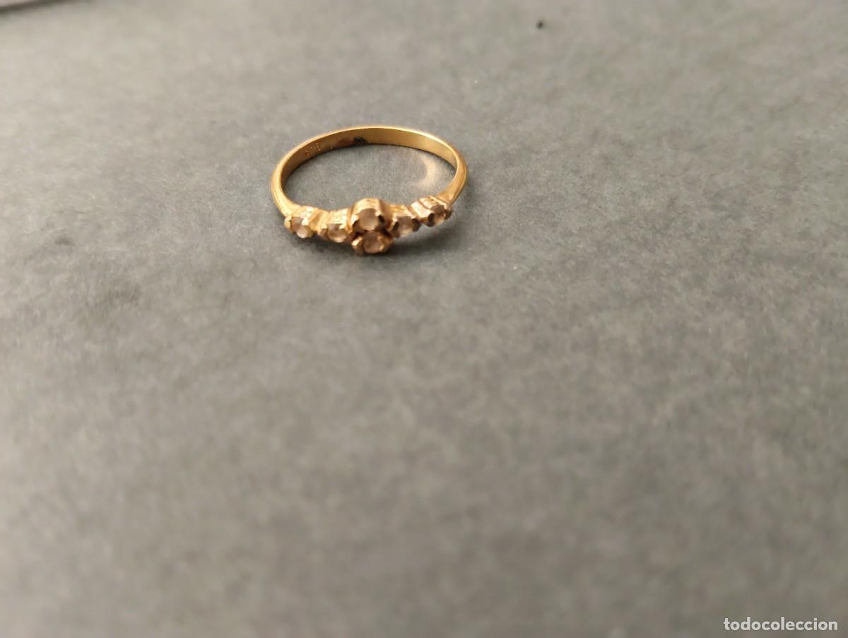 Joyeria: PRECIOSO A&Ntilde;ILLO DE PLATA 925 CON BA&Ntilde;O DE ORO 18 K Y PIEDRAS SEMIPRECIOSAS - ORO VERMEIL