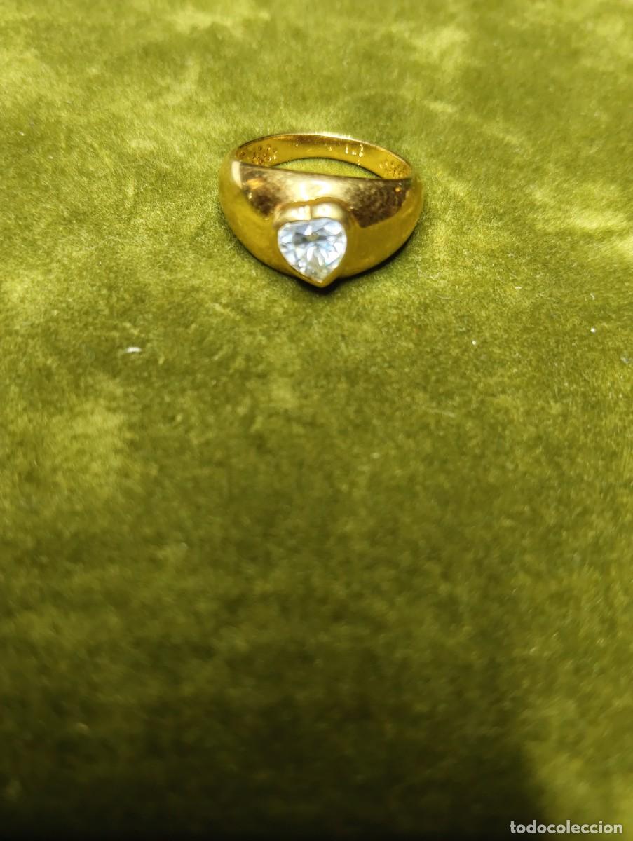 Joyeria: PRECIOSO A&Ntilde;ILLO DE PLATA 925 CON BA&Ntilde;O DE ORO 18 K Y PIEDRAS SEMIPRECIOSAS - ORO VERMEIL