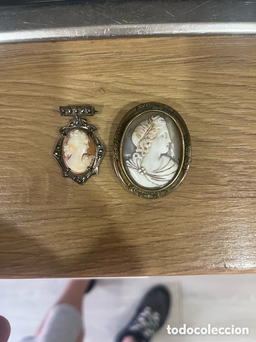 Joyeria: Camafeos plata y camafeo lat&oacute;n - Foto 1