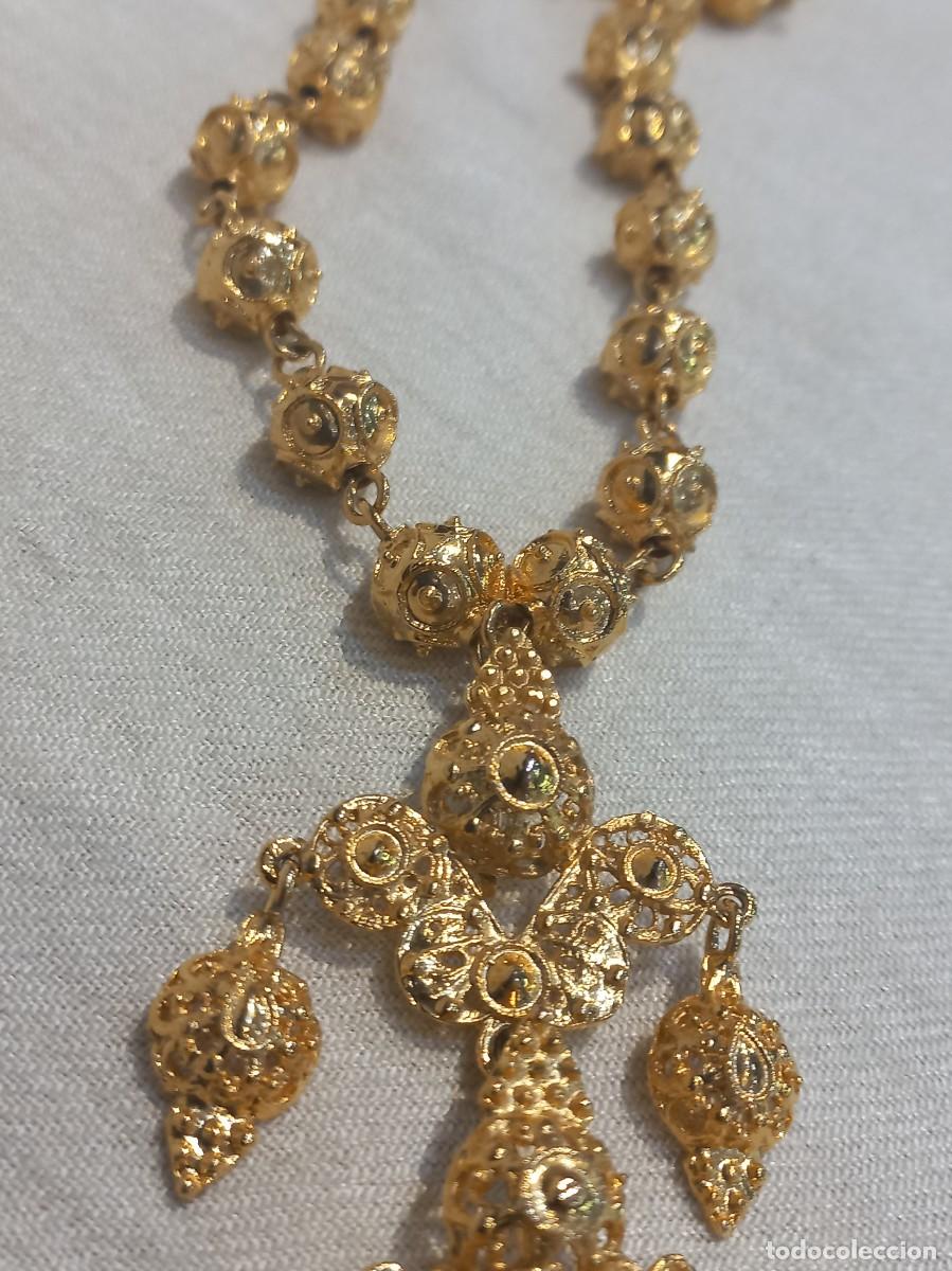 Joyeria: COLLAR &uml;CHARRO con VENERA&uml; filigrana dorada (35cm) - Foto 5