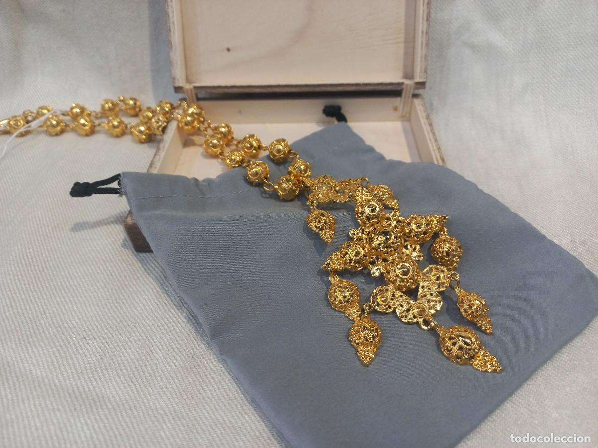Joyeria: COLLAR &uml;CHARRO con VENERA&uml; filigrana dorada (35cm) - Foto 13