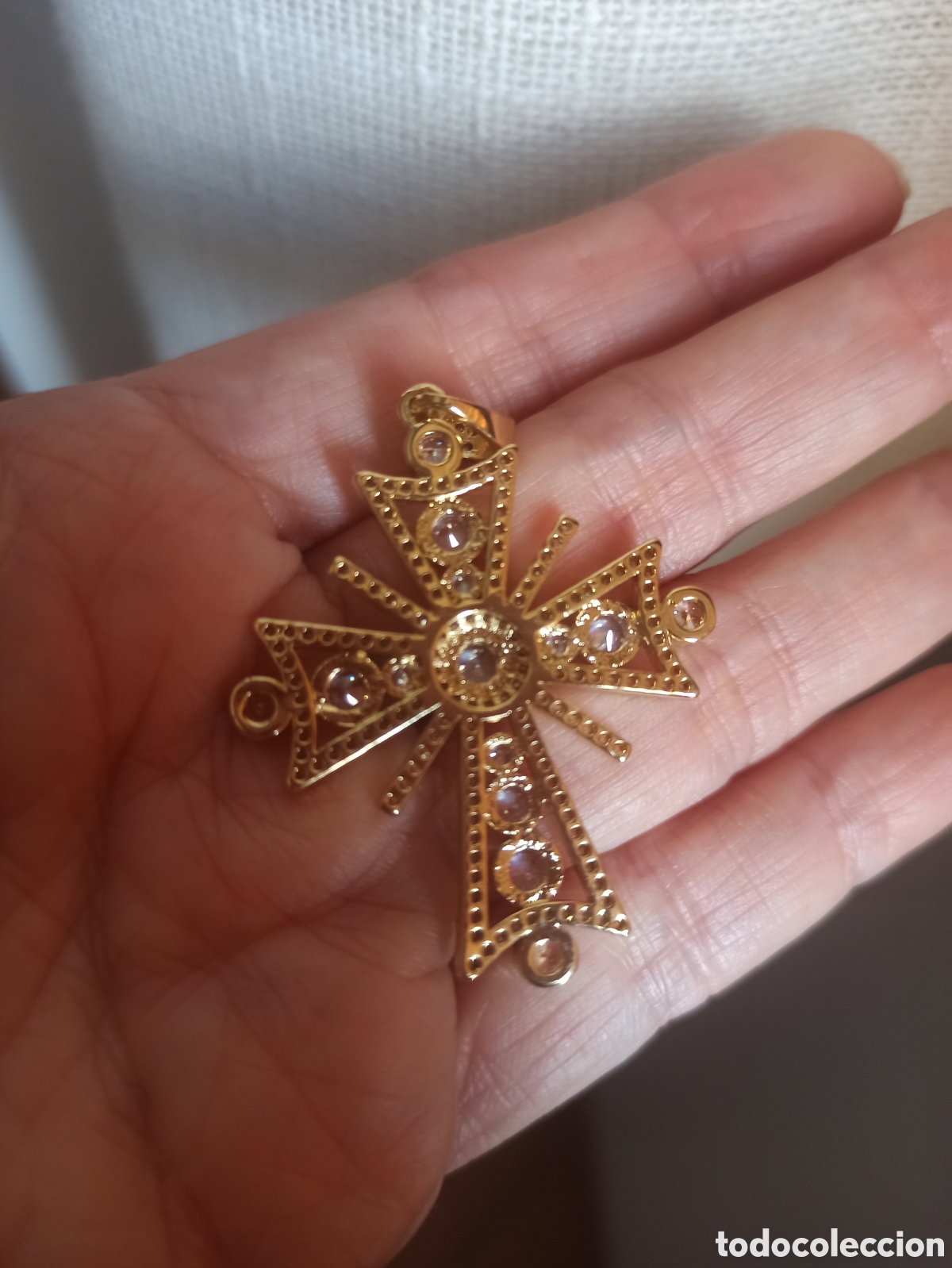 Joyeria: Cruz dorada circonitas - Foto 4