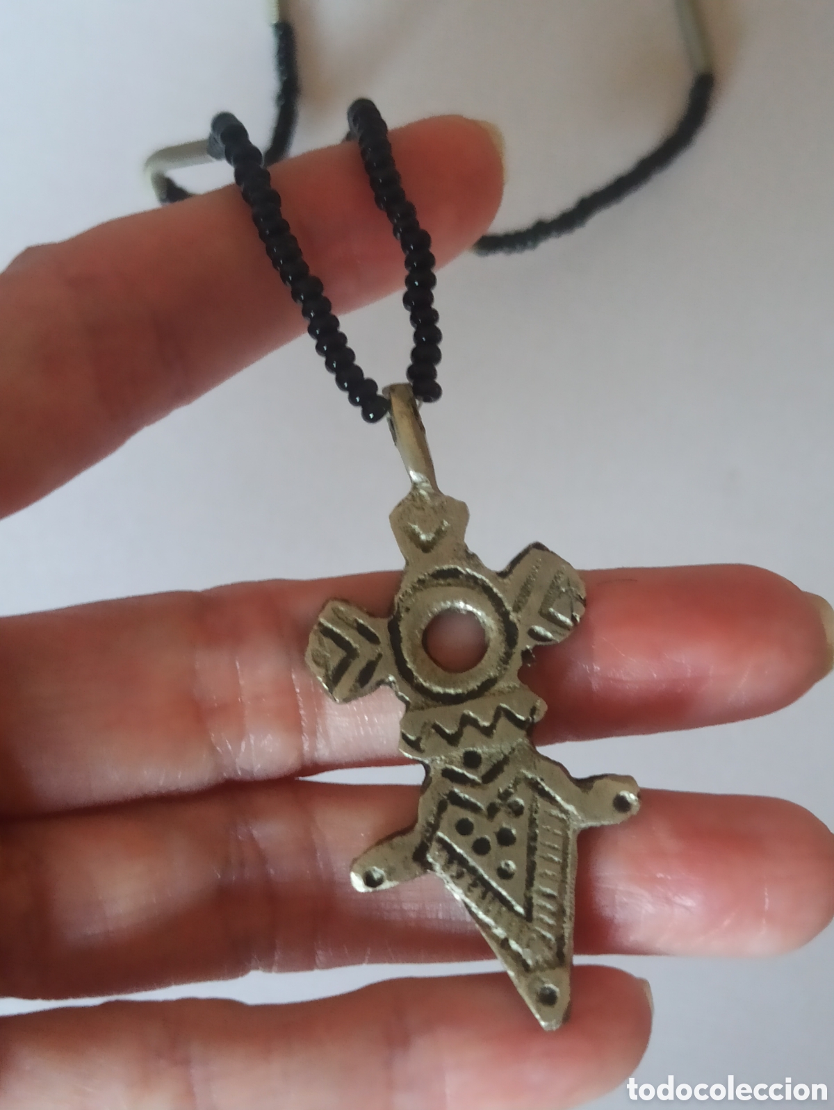 Joyeria: Collar tuareg cruz alpaca - Foto 1