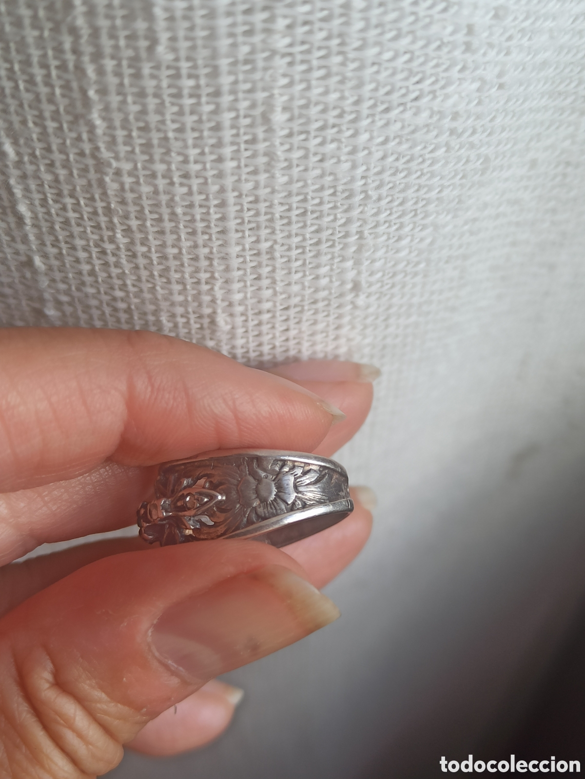 Joyeria: Anillo plata isabelino antiguo - Foto 3