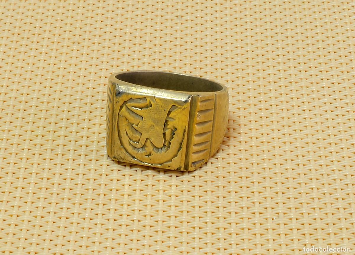 Joyeria: CURIOSO ANILLO DE LAT&Oacute;N VINTAGE, PESO 14 GRAMOS