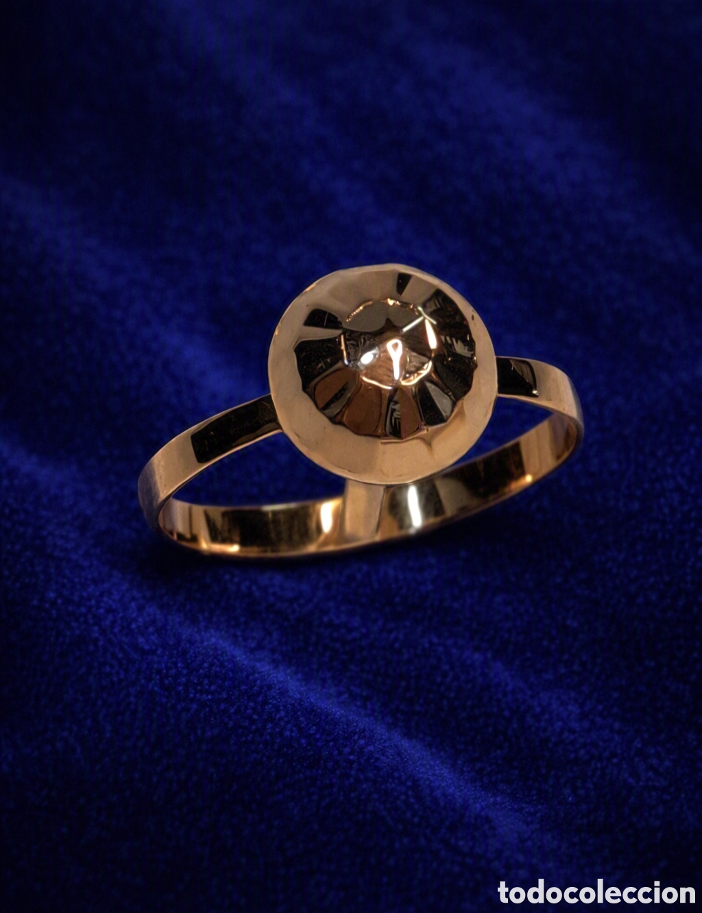Joyeria: Anillo facetado de oro 18k &ndash; Principios del siglo XX