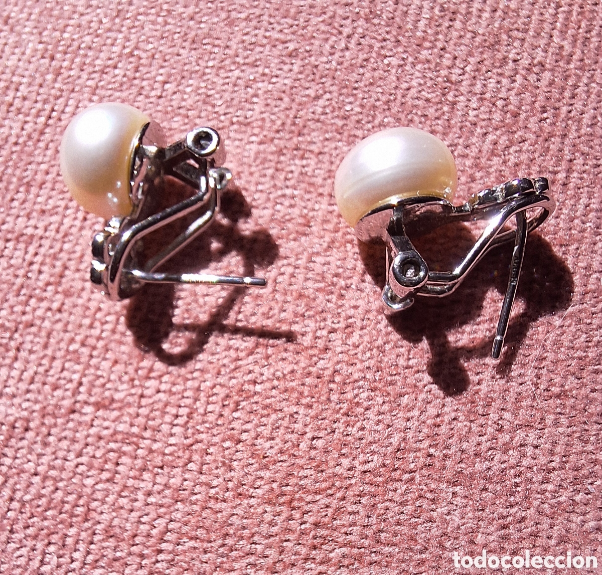 Joyeria: Pendientes de plata con perla - Foto 2