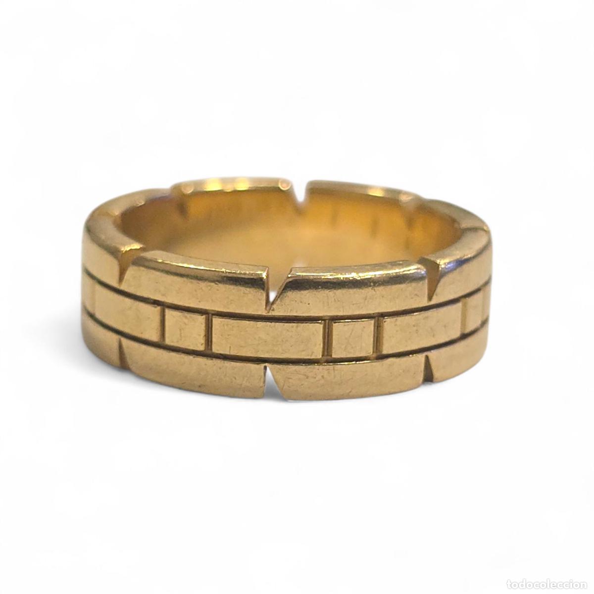 Joyeria: Anillo Cartier Tank Fran&ccedil;aise oro 18k - Talla 52.
