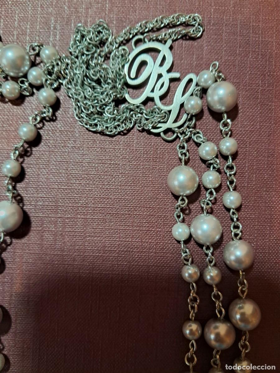 Joyeria: Collar de BIMBA y LOLA, Multicapa de perlas Gris Saten estilo elegante,