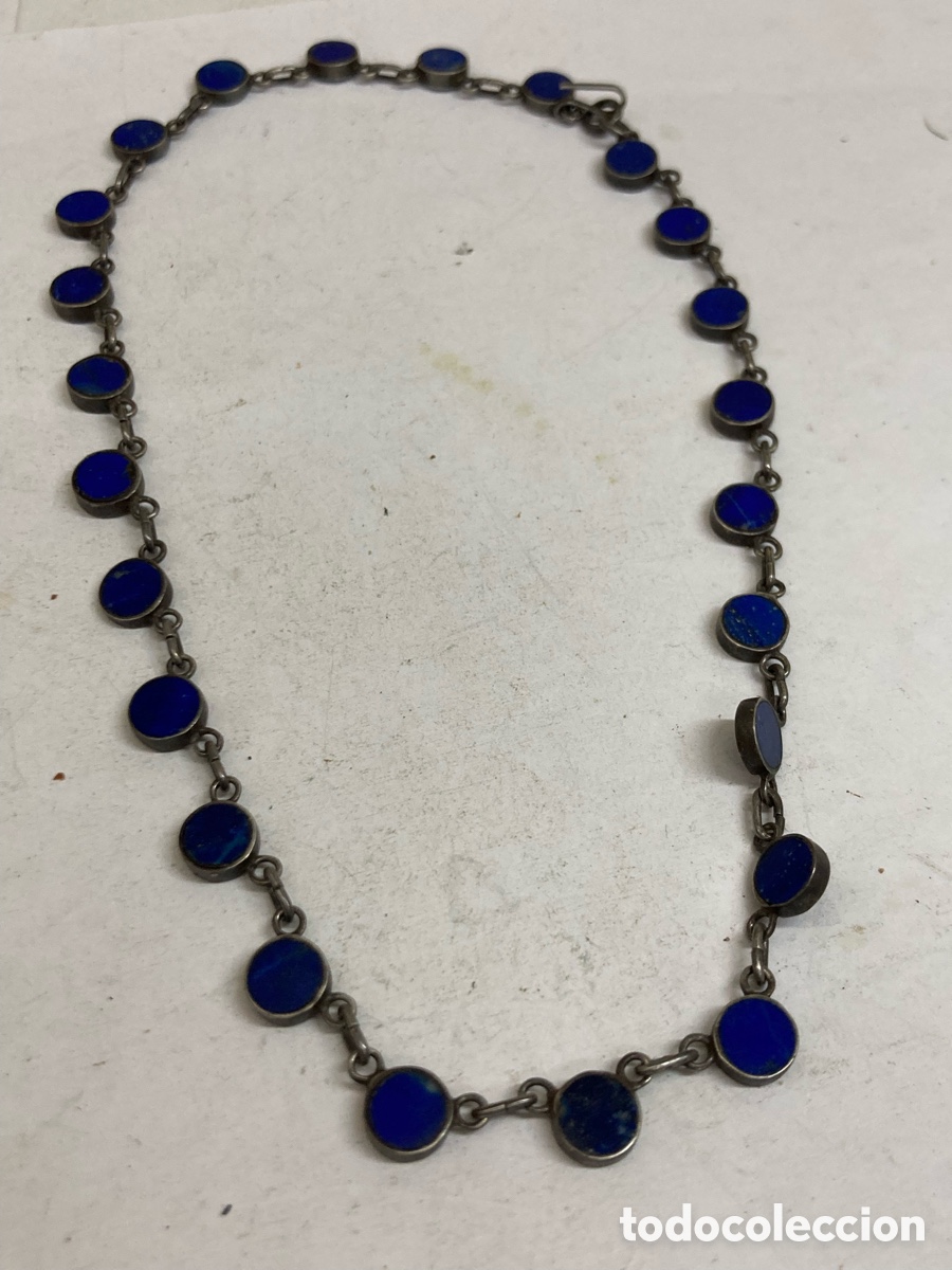Joyeria: Collar de plata y lapisl&aacute;zuli CC504