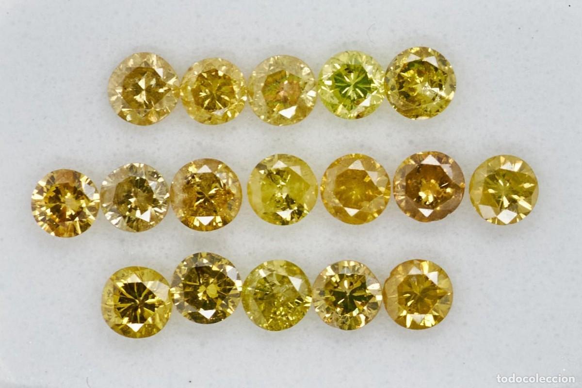 Joyeria: Lote 17 diamantes naturales 1,03ct