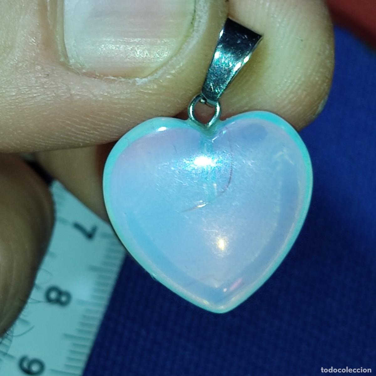 Joyeria: Colgante corazon de Opalita