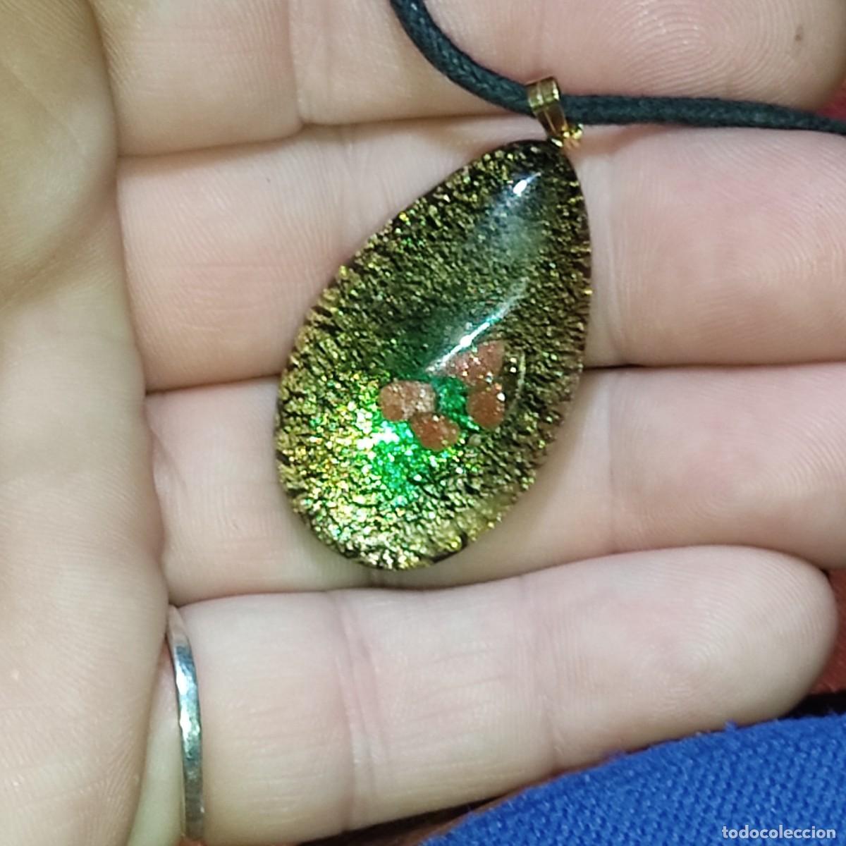 Joyeria: Bonito colgante de cristal de murano. - Foto 2